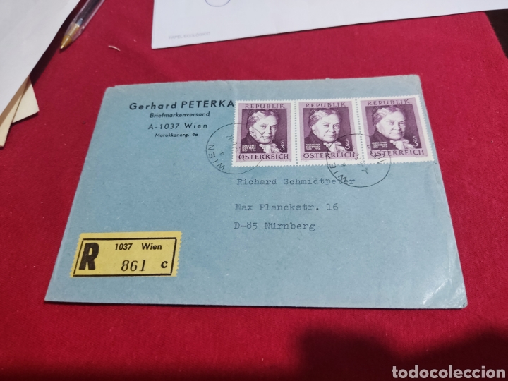 Sellos: Sobre circulado sellos Austria - Foto 1