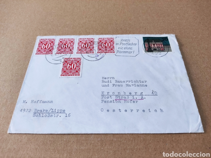 Sellos: Sobre circulado sellos Austria - Foto 1