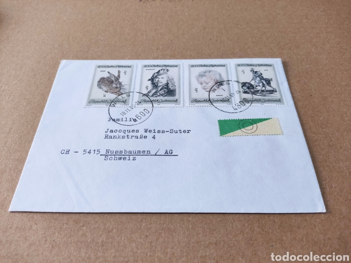 Sellos: Sobre circulado sellos Austria - Foto 1
