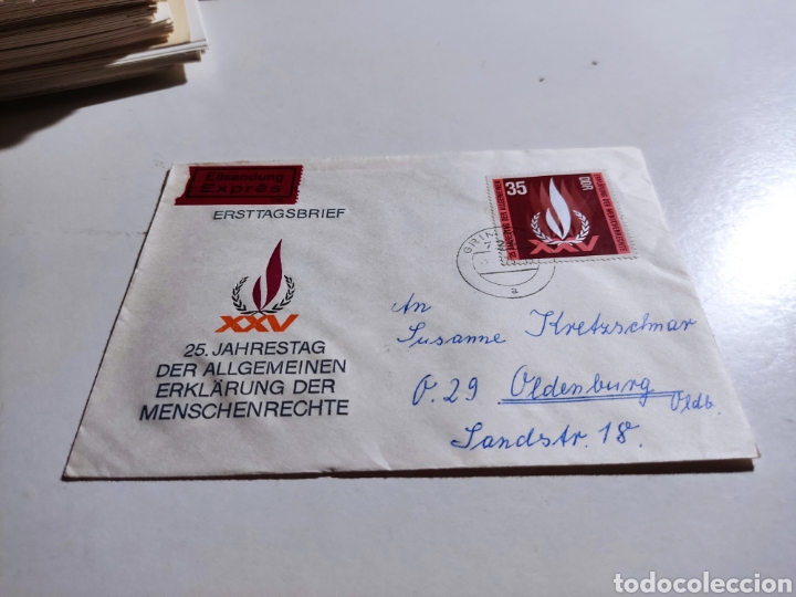 Sellos: Sobre primer d&iacute;a DDR - Foto 1