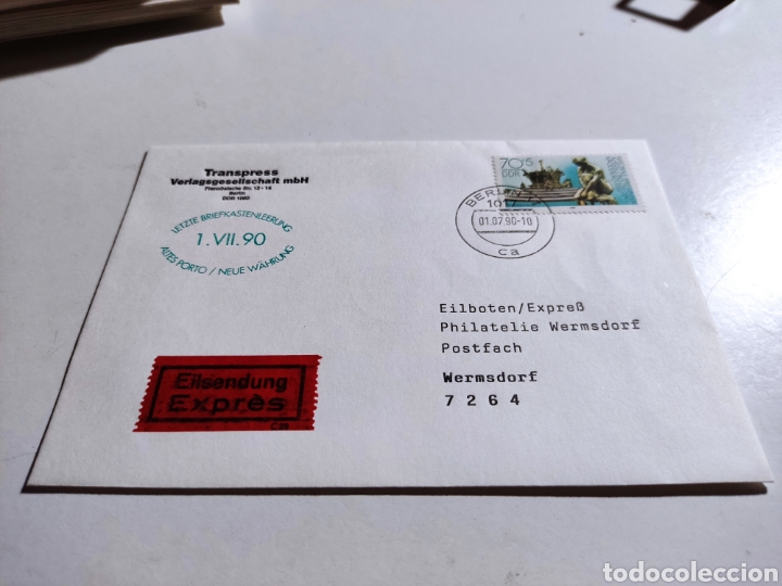 Sellos: Sobre primer d&iacute;a DDR - Foto 1