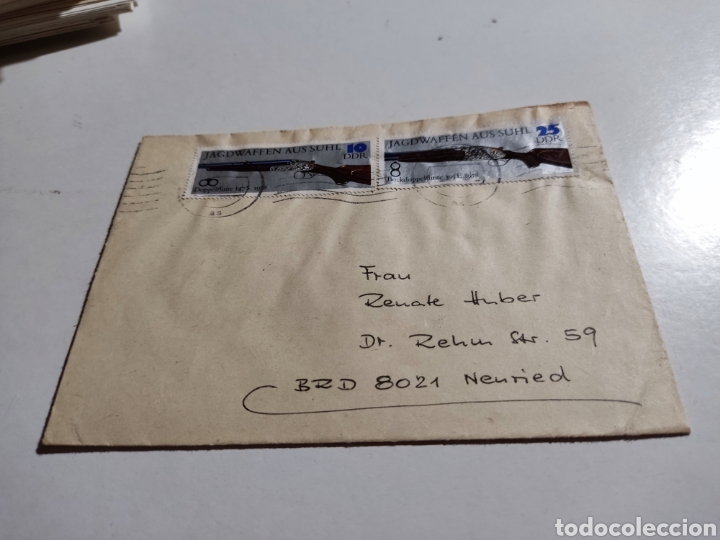 Sellos: Sobre circulado sellos DDR - Foto 1