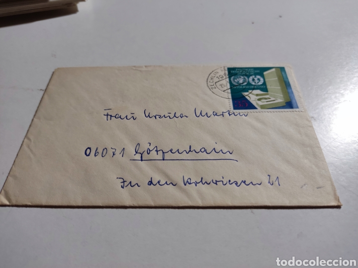 Sellos: Sobre circulado sellos DDR - Foto 1
