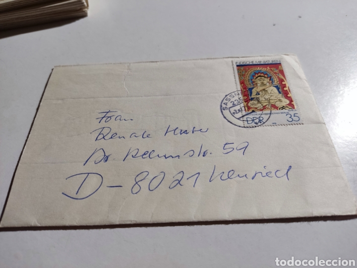 Sellos: Sobre circulado sellos DDR - Foto 1