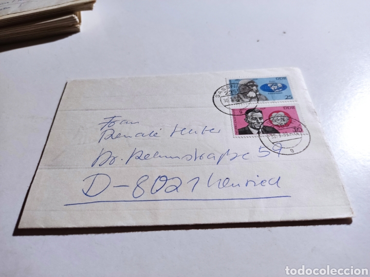 Sellos: Sobre circulado sellos DDR - Foto 1