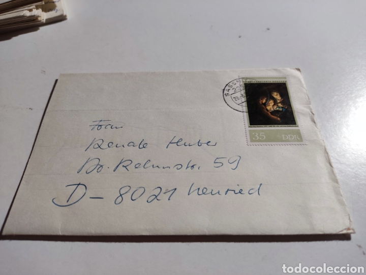 Sellos: Sobre circulado sellos DDR - Foto 1
