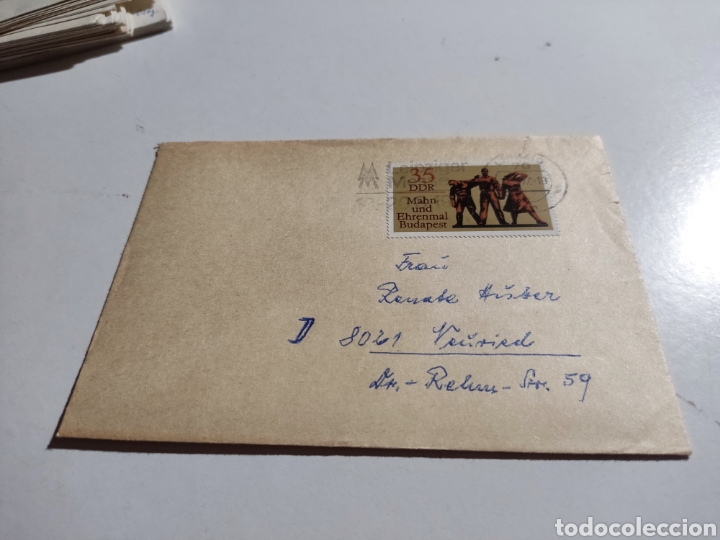 Sellos: Sobre circulado sellos DDR - Foto 1