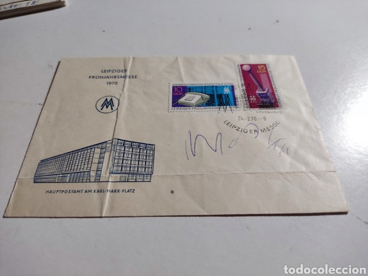 Sellos: Sobre primer d&iacute;a DDR - Foto 1