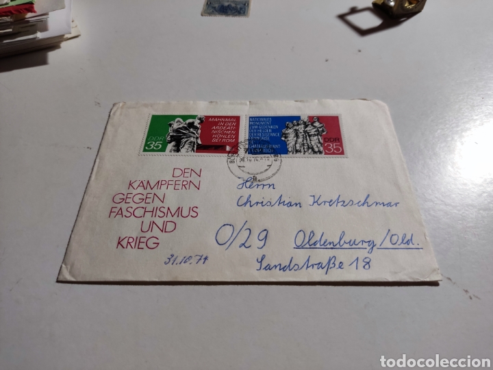 Sellos: Sobre primer d&iacute;a DDR - Foto 1