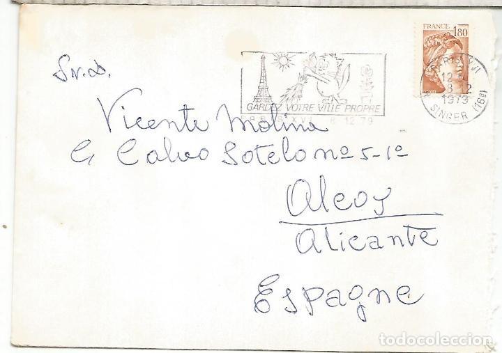 Sellos: FRANCIA PARIS MAT LIM&Igrave;EZA EIFFEL - Foto 1
