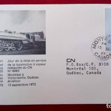 Sellos: CANADÁ 1973, FERROCARRIL, ISABEL II, SPD. Lote 361759070