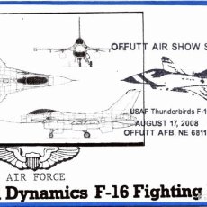 Sellos: ESTADOS UNIDOS USA 2008 USAF THUNDERBIRDS F-16 JETPLANE AVIACION. Lote 362627210