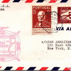 Sellos: PORTUGAL CC PRIMER VUELO LISBOA USA VIA BOLAMA 1941. Lote 362635765