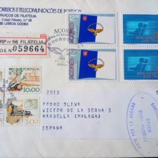 Sellos: PORTUGAL AZORES, 1983, CERTIFICADO, MATASELLOS ESPECIAL Y SELLO DE ADUANA. Lote 365580491