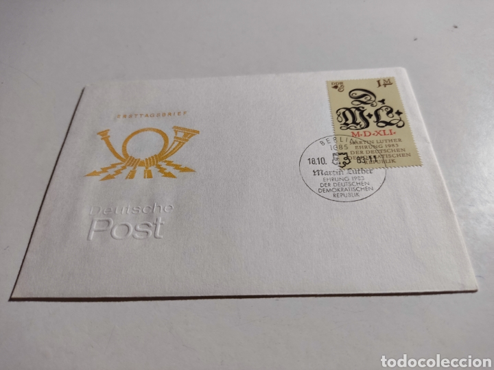 Sellos: Sobre primer d&iacute;a DDR - Foto 1
