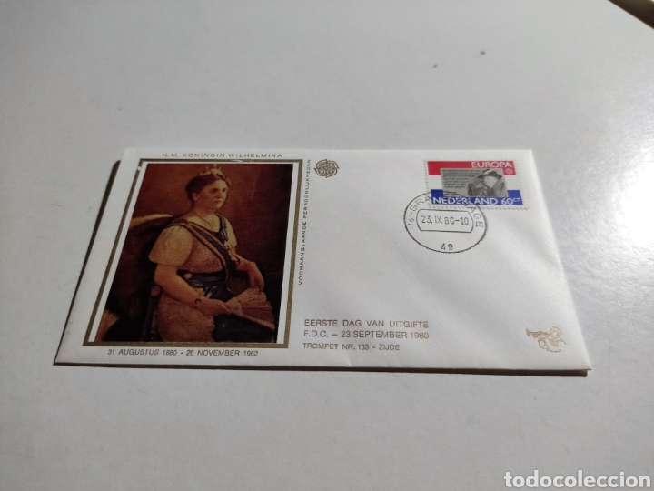 Sellos: Sobre primer d&iacute;a Holanda - Foto 1