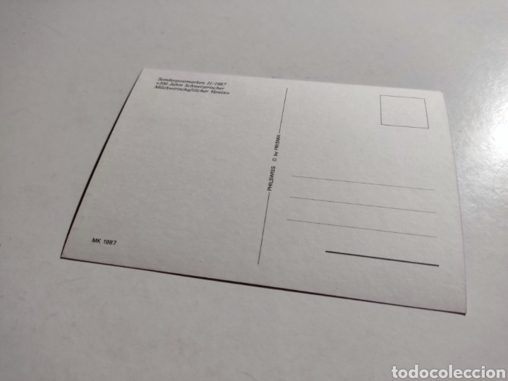 Sellos: Tarjeta m&aacute;xima Suiza lechero - Foto 2