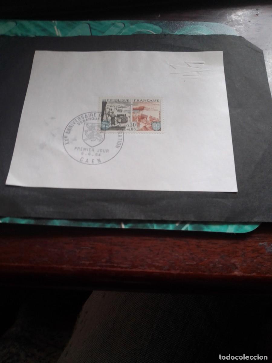 Sellos: Matasellos 1er d&iacute;a aniversario liberaci&oacute;n Caen/Bayeux