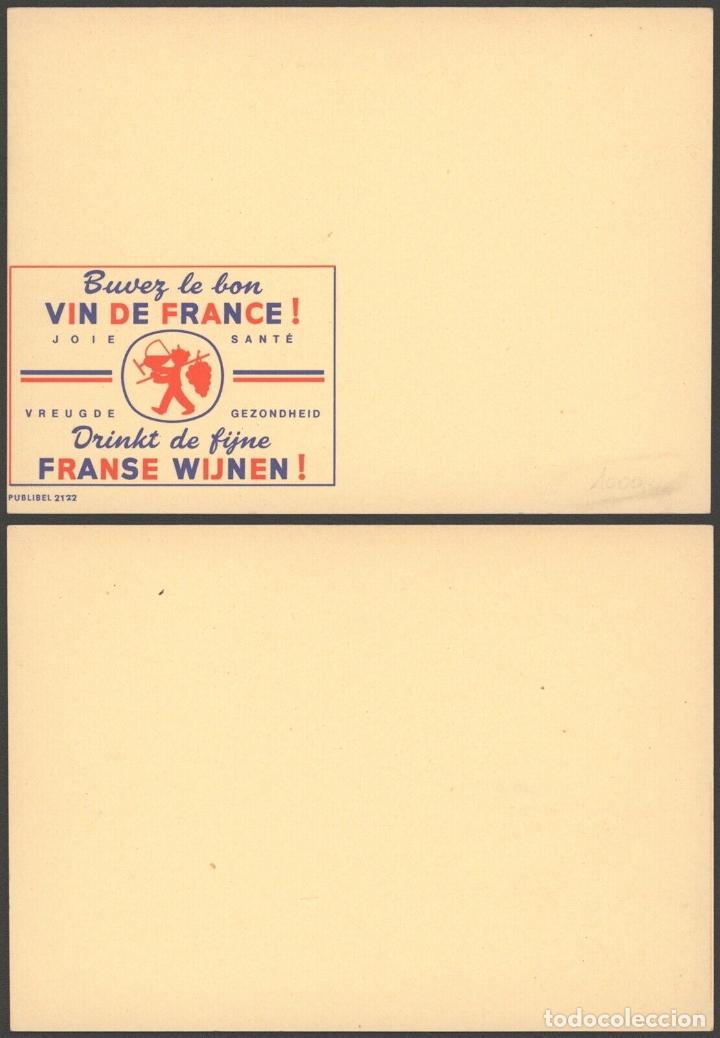 Sellos: BELGICA BELGIUM PUBLIBEL SPECIMEN SIN IMPRIMIR SELLO 2122 VINO DE FRANCIA WINE
