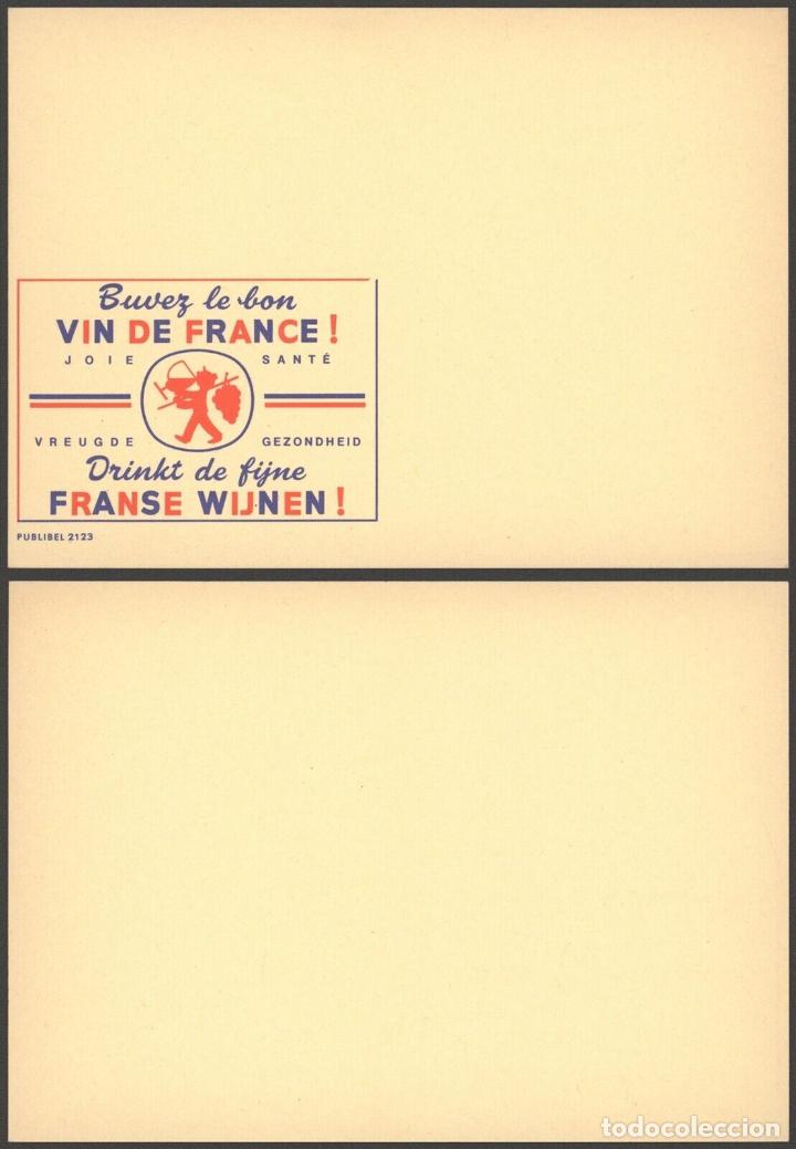 Sellos: BELGICA BELGIUM PUBLIBEL SPECIMEN SIN IMPRIMIR SELLO 2123 VINO DE FRANCIA WINE
