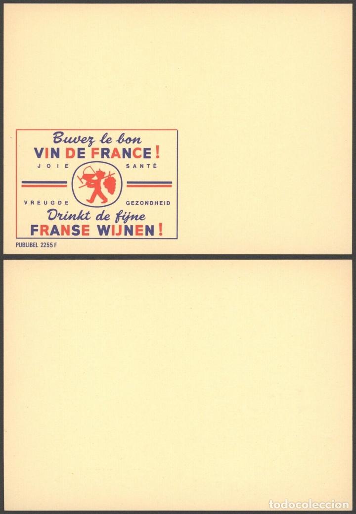 Sellos: BELGICA BELGIUM PUBLIBEL SPECIMEN SIN IMPRIMIR SELLO 2255F VINO DE FRANCIA WINE