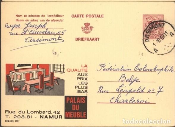 Sellos: BELGICA BELGIUM PUBLIBEL 2197 NAMUR MUEBLES FURNITURE