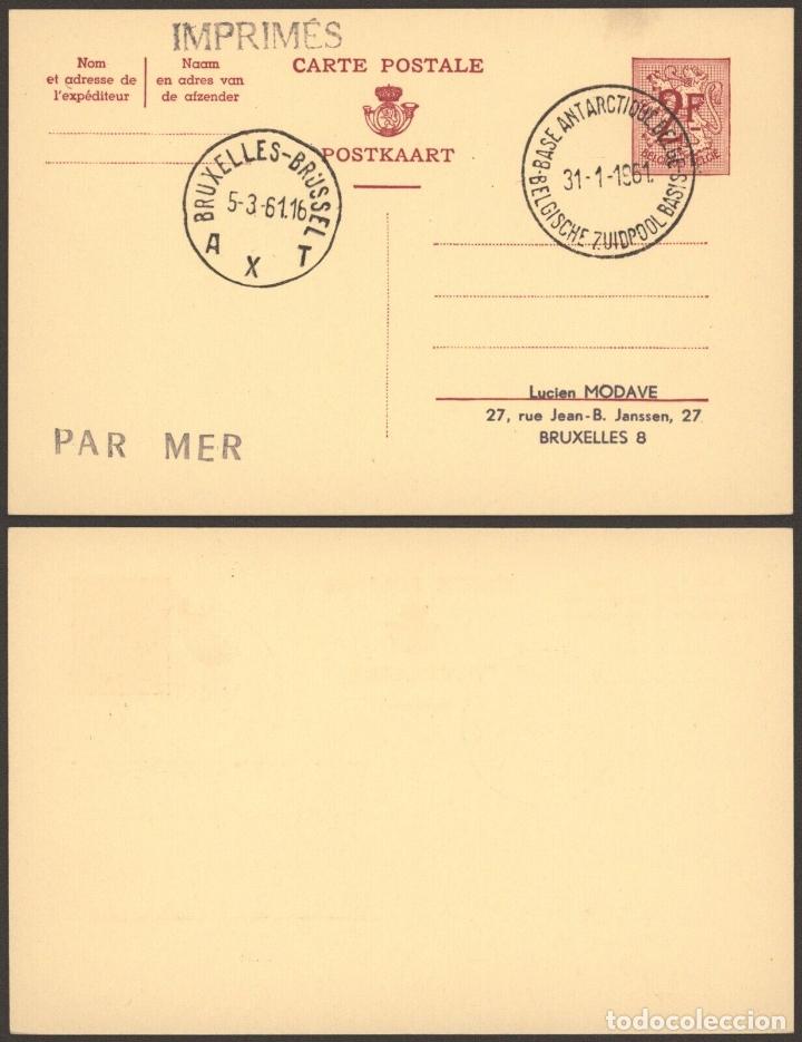 Sellos: BELGICA MAT BASE ANTARTICA BELGA ANTARCTIC STATION 1961 POLO SUR