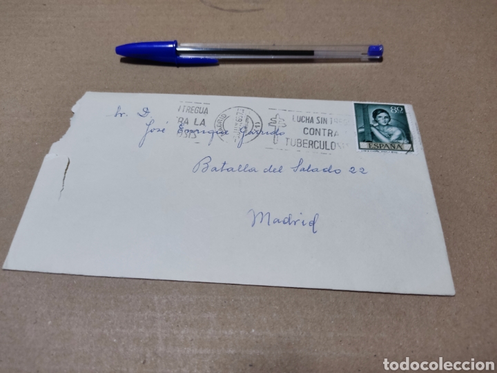 Sellos: Sobre circulado cu&ntilde;o lucha sin tregua contra la tuberculosis