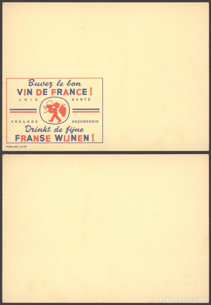 Sellos: BELGICA BELGIUM PUBLIBEL SPECIMEN SIN IMPRIMIR SELLO 2170 VINO DE FRANCIA VIN WINE