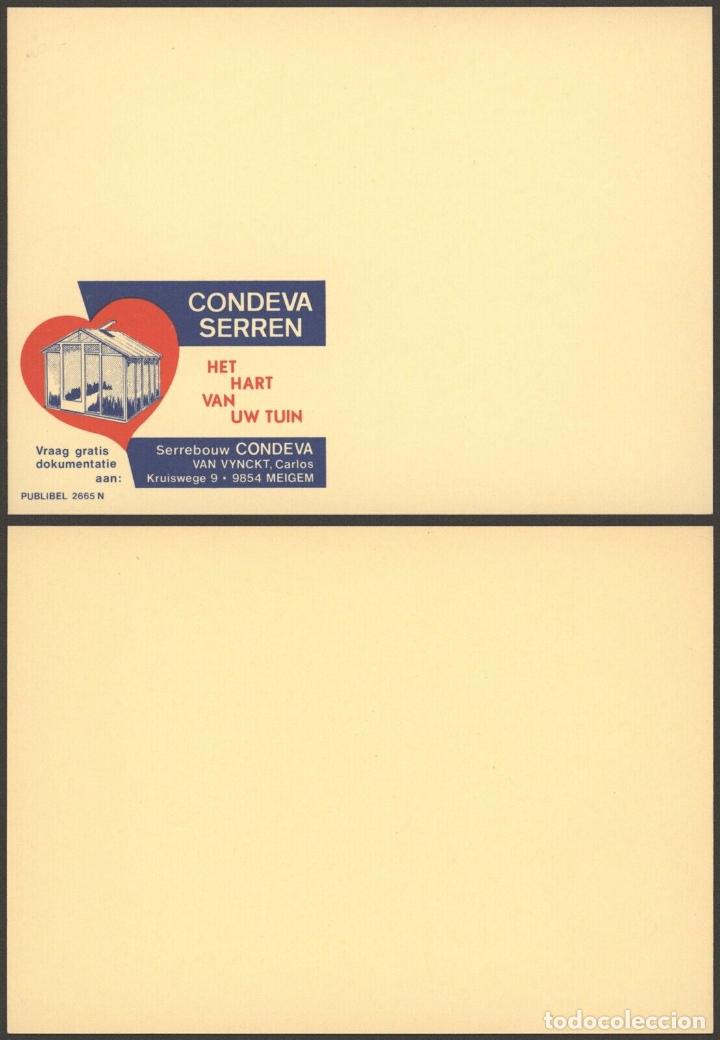 Sellos: BELGICA BELGIUM PUBLIBEL SPECIMEN SIN IMPRIMIR SELLO 2665N CONDEVA INVERNADERO VEGETALES