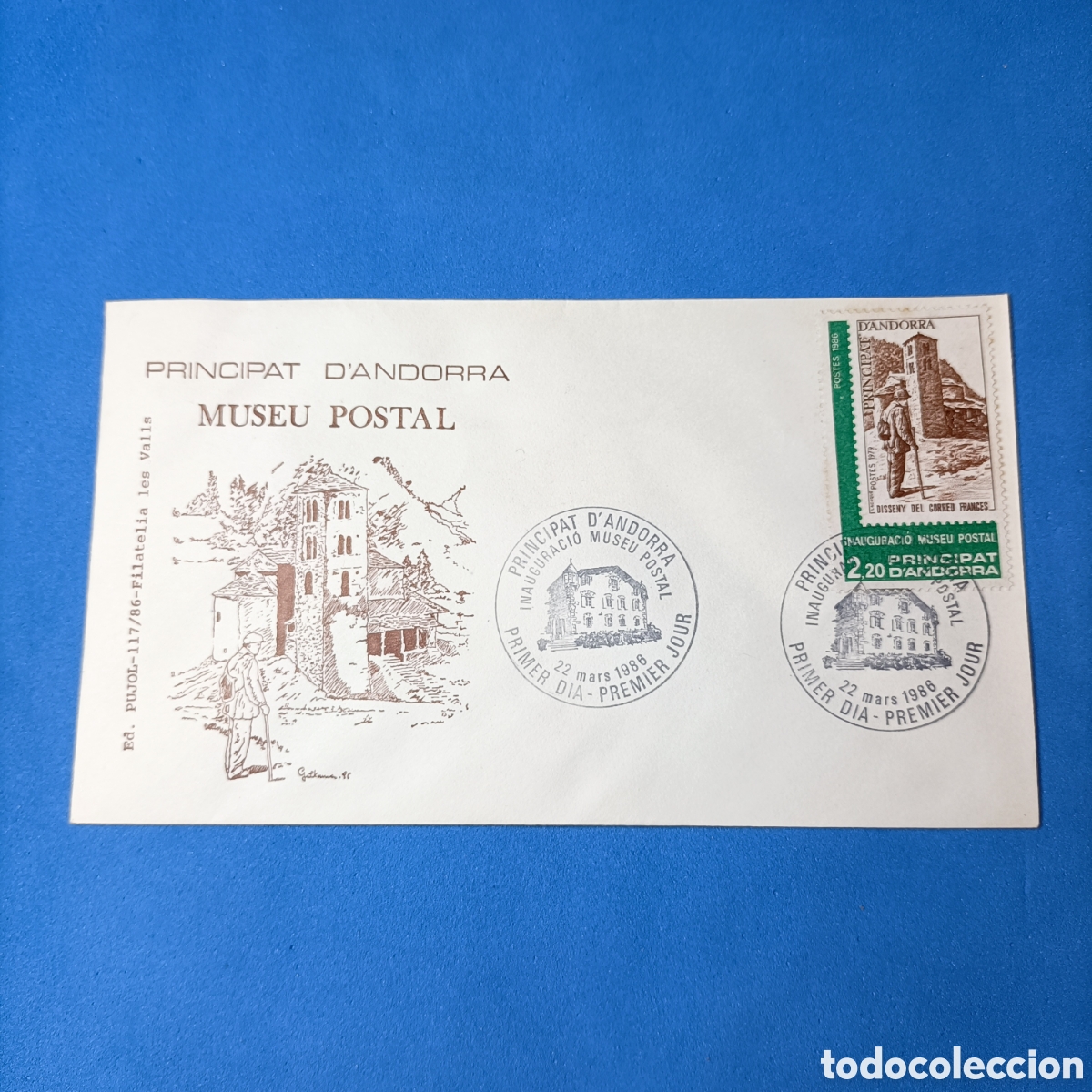 Sellos: (XTI.10) SOBRE. PD. PRINCIPAT D'ANDORRA. MUSEU POSTAL