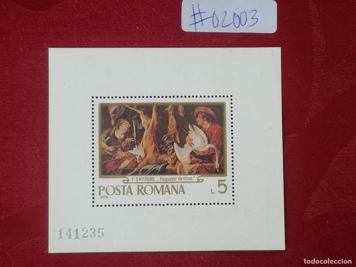 Timbres: Rom&eacute;nia 1970 Negustor de vinat Mini-folha