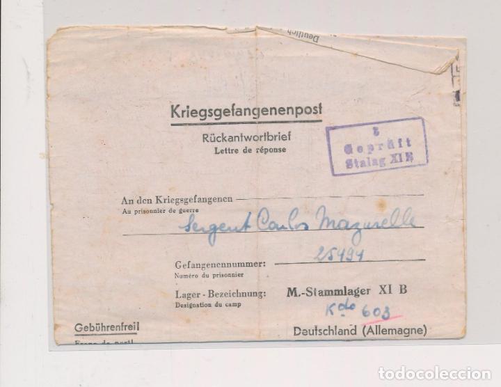 Timbres: BELGICA BRABANT 1943 POW A STALAG XIB PRISIONERO DE GUERRA CON CENSURA