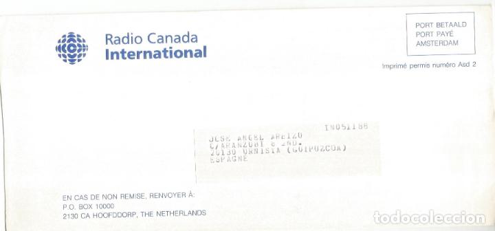 Timbres: RADIO CANADA INTERNATIONAL CC FRANQUEO PAGADO AMSTERDAM TELECOM