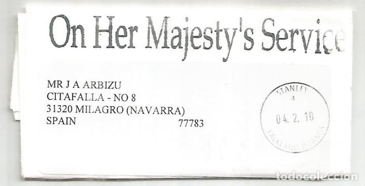 Briefmarken: FALKLAND ISLANDS OHMS PORT STANLEY FAJA PRENSA WRAPER