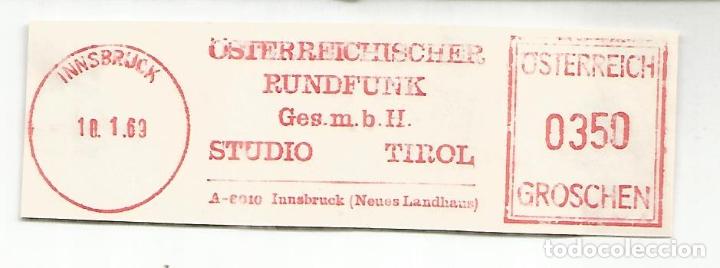 Timbres: AUSTRIA INNSBRUCK FRANQUEO MECANICO METER ORF RADIO TELECOM
