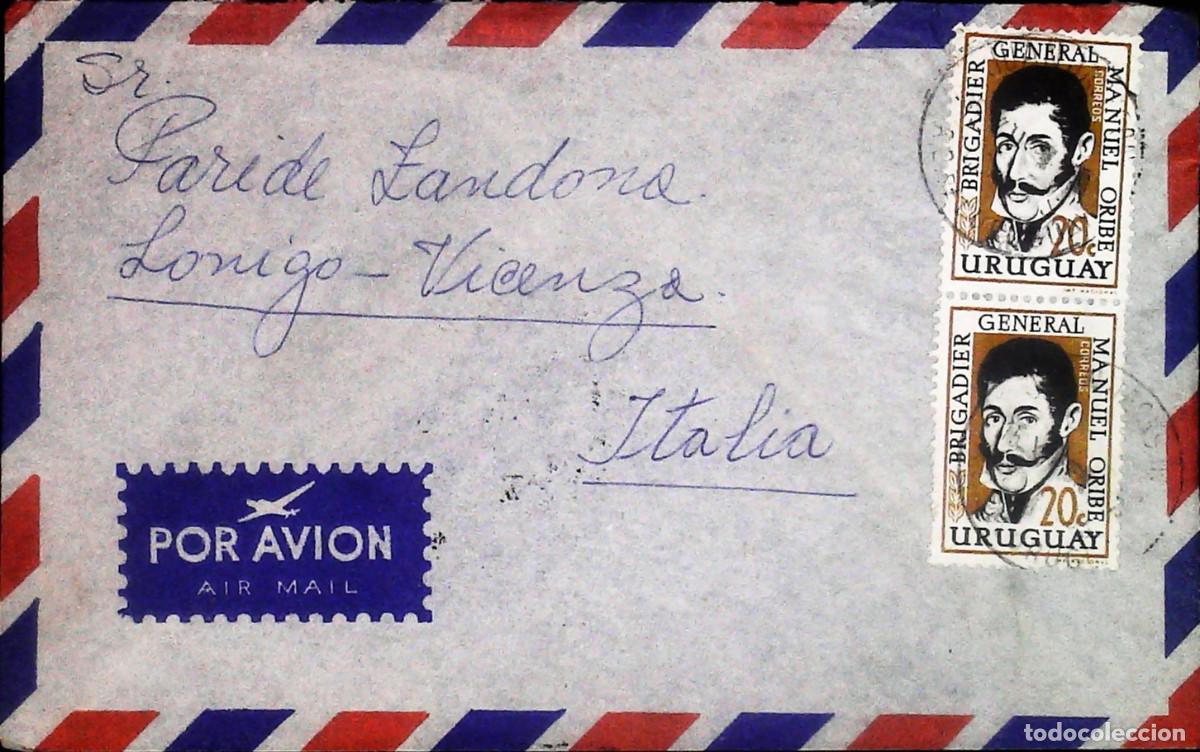 Sellos: Busta Uruguay viaggiata - Foto 1