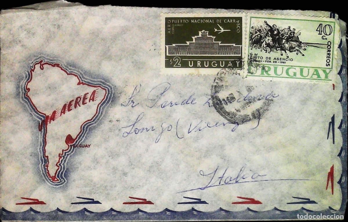 Sellos: Busta Uruguay viaggiata - Foto 1