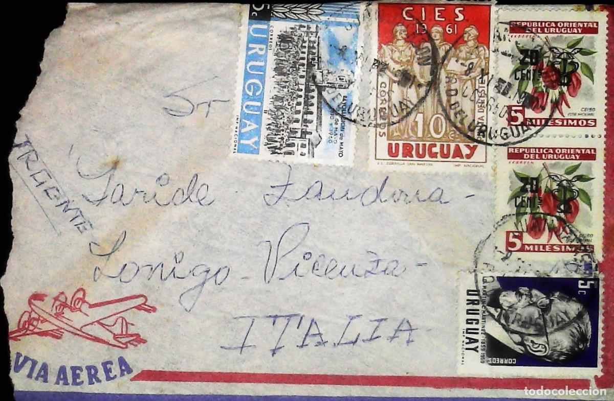 Sellos: Busta Uruguay viaggiata - Foto 1