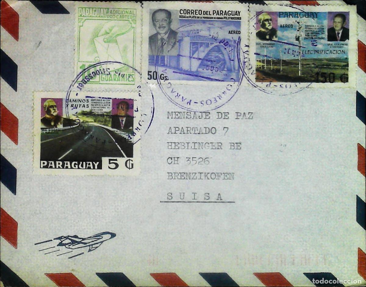 Sellos: Busta Paraguay viaggiata - Foto 1