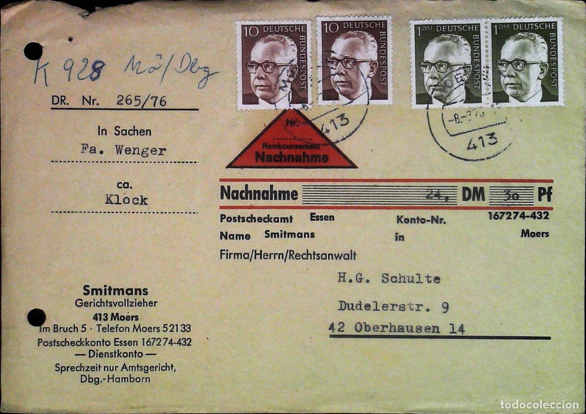 Timbres: Busta Germania viaggiata