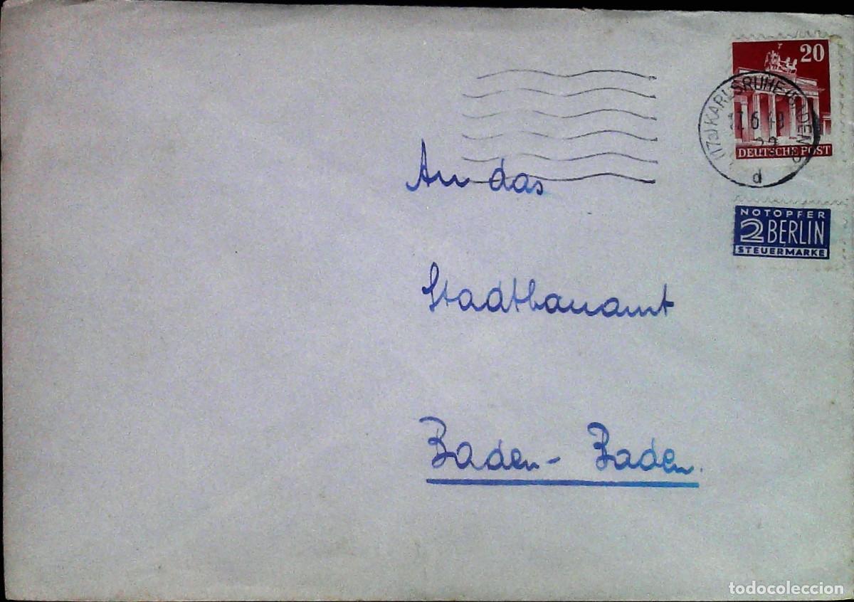 Timbres: Busta Germania viaggiata