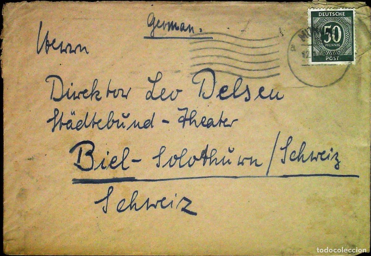 Timbres: Busta Germania viaggiata