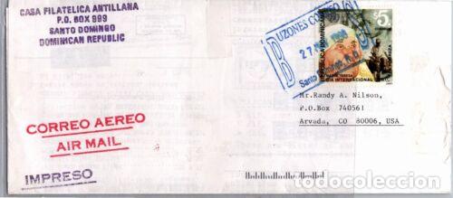 Briefmarken: REPUBLICA DOMINICANA CC A USA SELLO MADRE TERESA MOTHER THERESA NOBEL PAZ