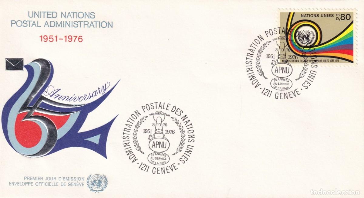Timbres: FDC 1976 Naciones Unidas - 25 Aniversario / United Nations Postal Administration APNU UNPA