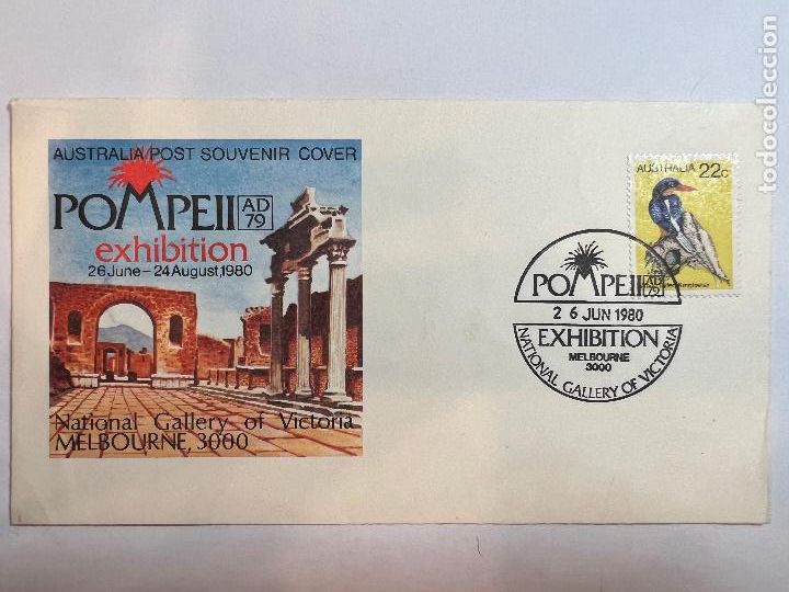 Briefmarken: SOBRE SELLO Y MATASELLOS. POMPEIA 1980. EXHIBITION MELBOURNE 3000. NATIONAL GALLERY OF VICTORIA.