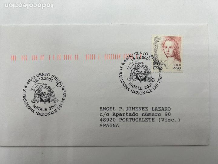 Briefmarken: SOBRE CON SELLO Y MATASELLOS. XI RASSEGNA NAZIONALE DEI PRESPEI. NATALE 2001