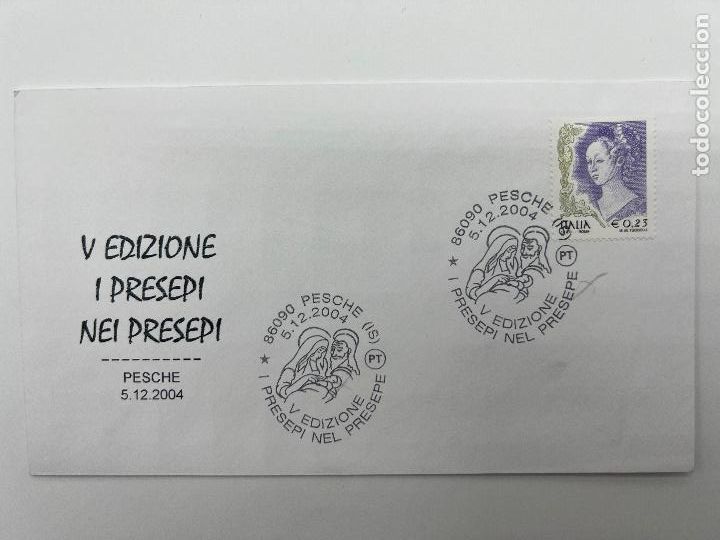 Briefmarken: SOBRE CON SELLO Y MATASELLOS. V EDIZIONE I PRESEPI NEI PRESEPI. PESCHE 2004