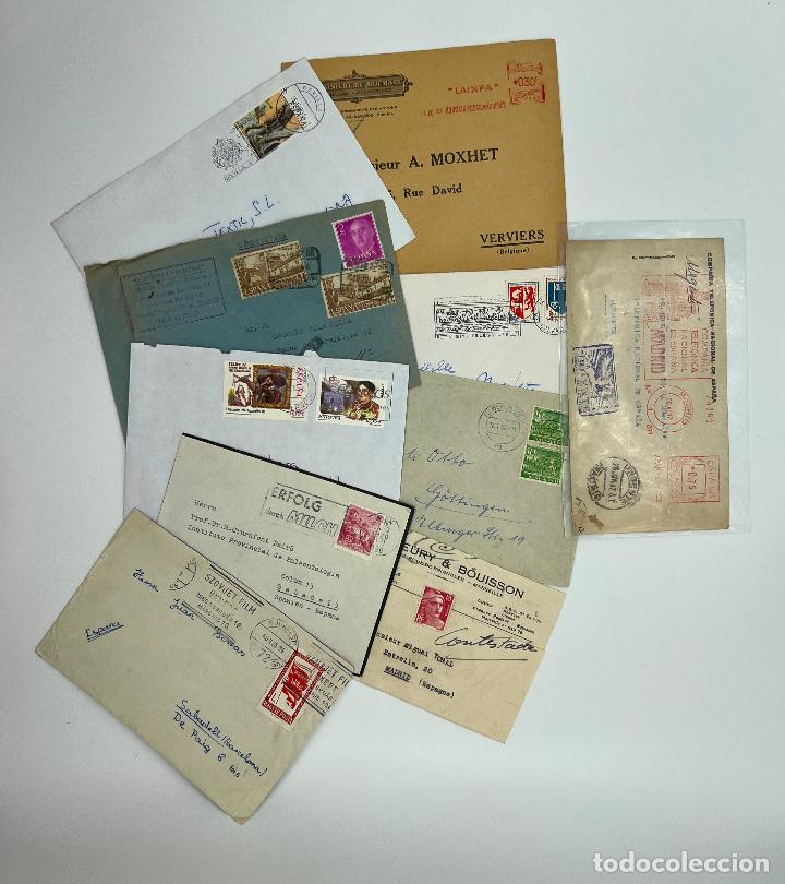 Briefmarken: LOTE DE 10 SOBRES VARIADOS. VER FOTOS.