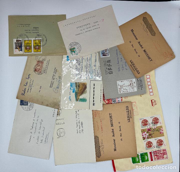 Briefmarken: LOTE DE 10 SOBRES VARIADOS. VER FOTOS.
